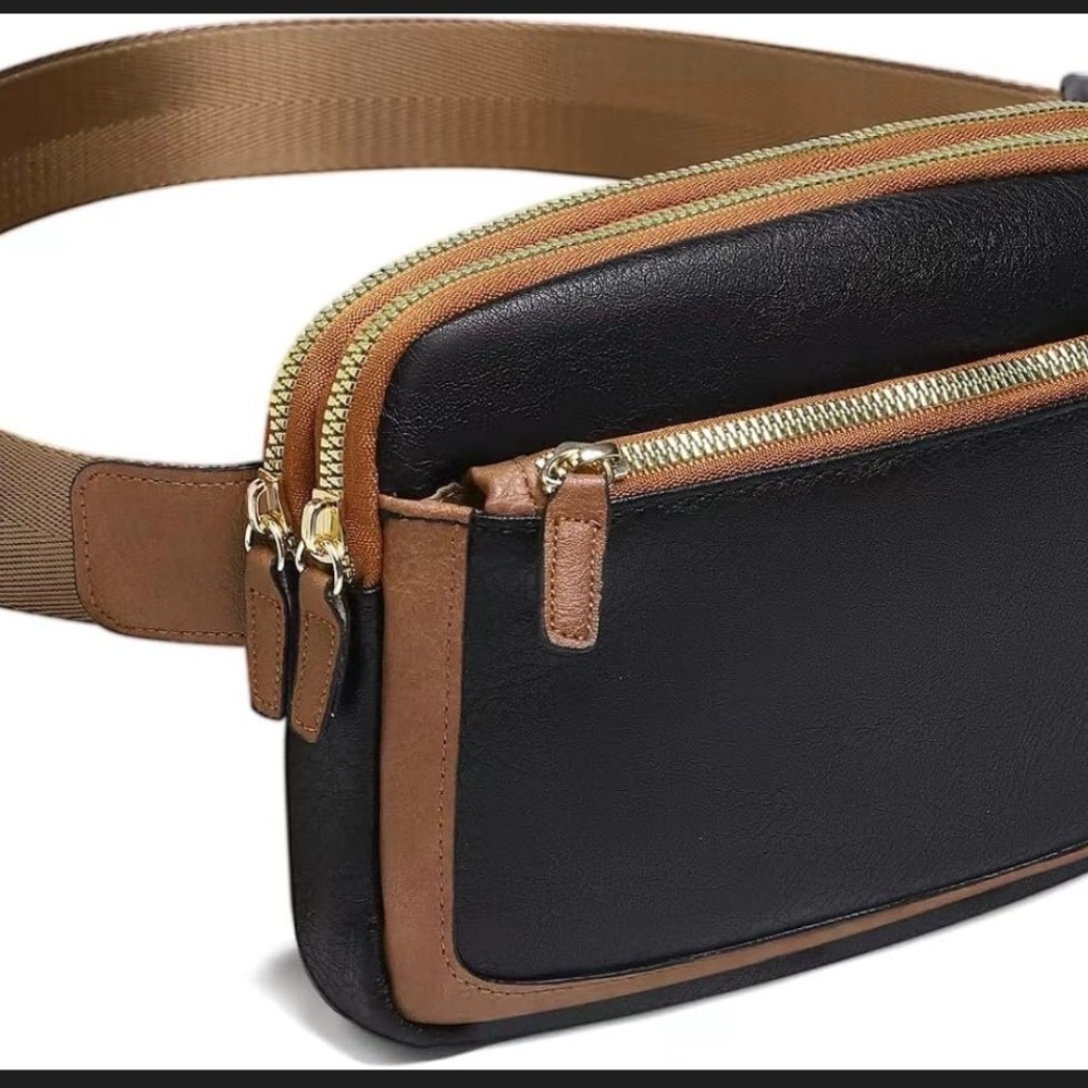 Stylish Black and Brown Fanny pack